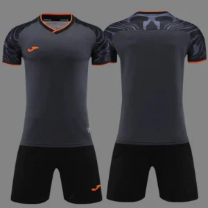 Dark Grey, Black & Orange