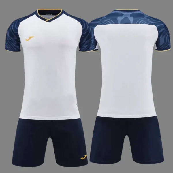 White, Navy Blue & Gold